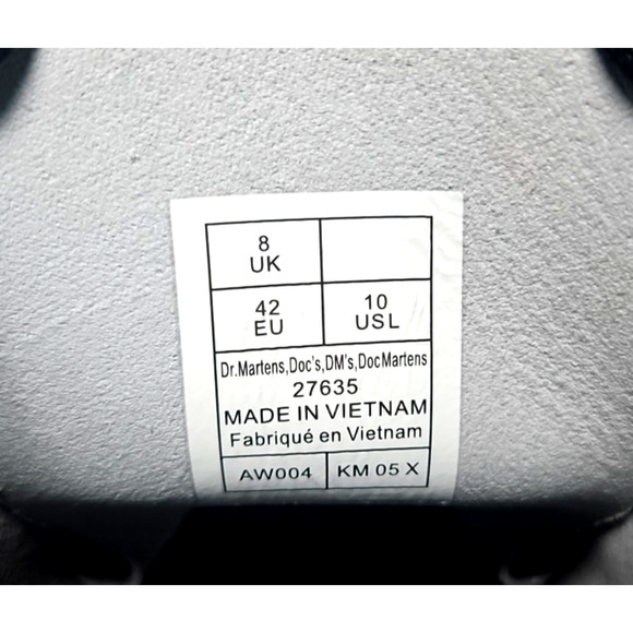 Dr. Martens 1460 Zinc Gray Lamper Patent Leather Women's Boot Size 10-27635 NEW - Picture 6 of 6